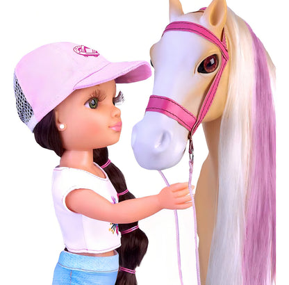 Nancy Un Dia Con Su Caballo Con Accesorios 42cm Famosa