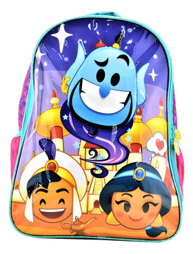 Mochila Escolar Emoji 21L Niñas Princesa Jasmine Cian Rosa