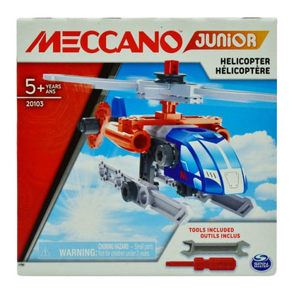 Meccano Pack 4pz Helicoptero Bulldozer Carro Moto Spinmaster 169