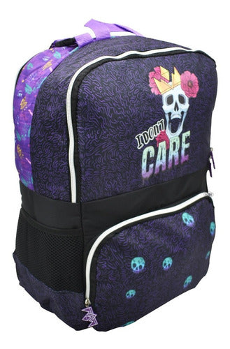 Mochila Platica Polinesia Doble Vista Im The Queen Morada Primaria Atm Color Violeta