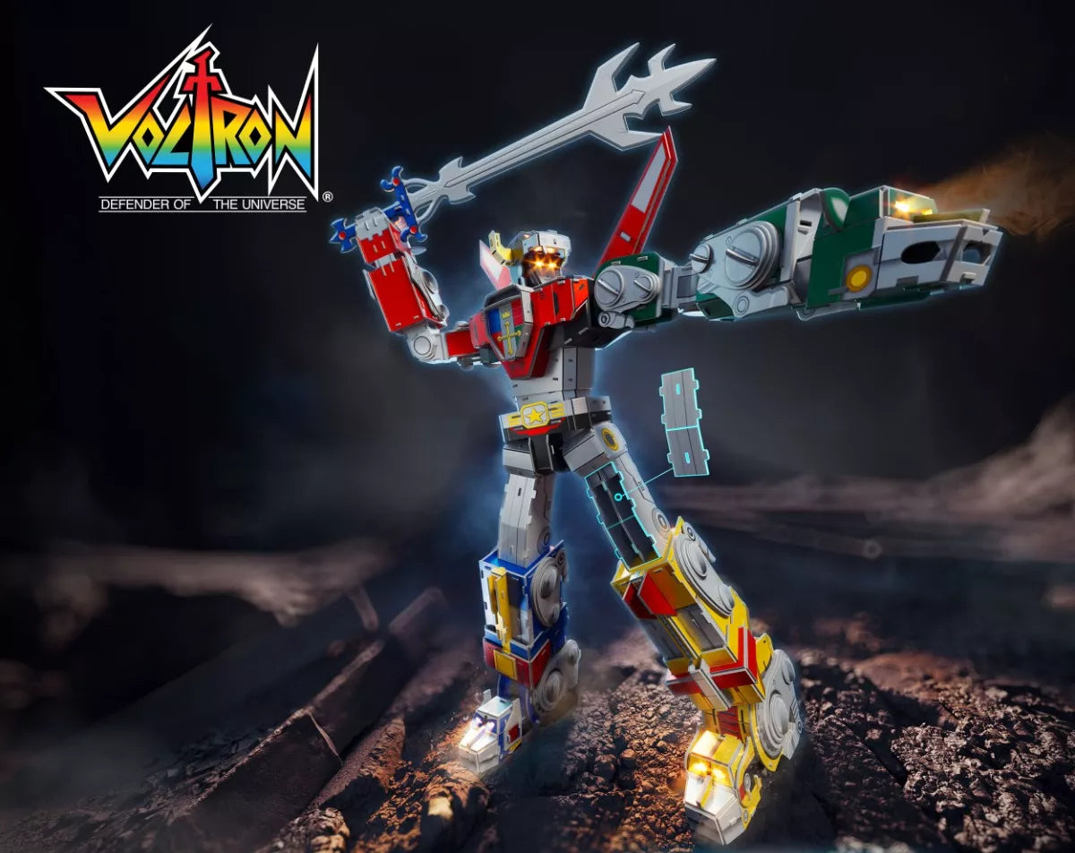 4D Build, kit de maqueta de rompecabezas en 3D de Voltron con luces LED, serie Innovation, 360 piezas, decoración de escritorio, rompecabezas en 3D para adultos y niños a partir de 12 años