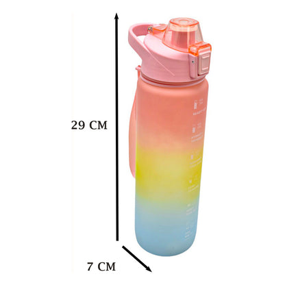 Botella Deportiva Con Asa Arcoiris Rayas 1000ml Sm22hat275 · vista 2