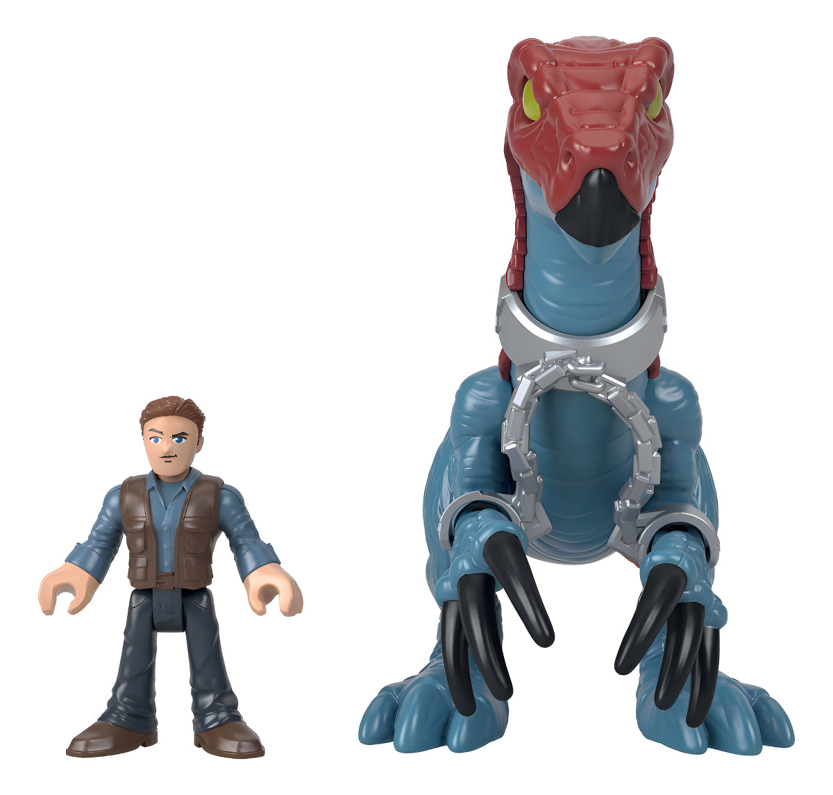 Imaginext Jurassic World Therizinosaurus Y Owen Fisher Price · vista 2