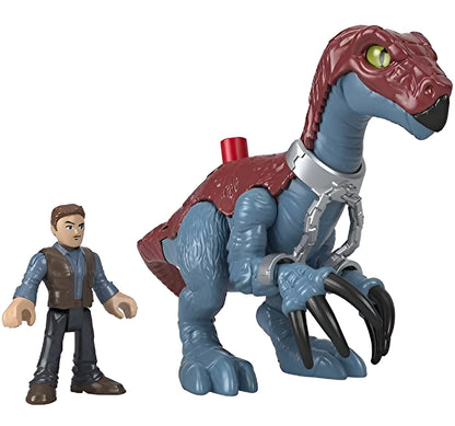 Imaginext Jurassic World Therizinosaurus Y Owen Fisher Price · vista 3
