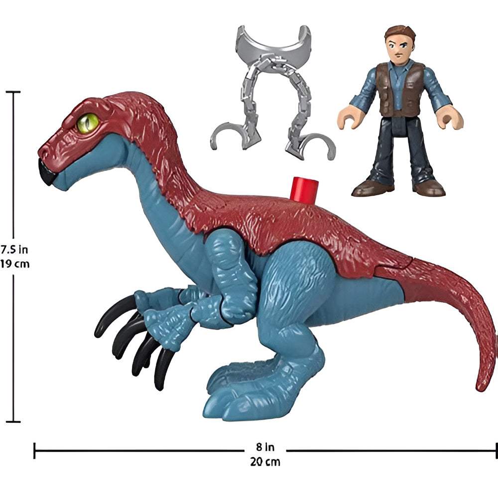 Imaginext Jurassic World Therizinosaurus Y Owen Fisher Price · vista 7