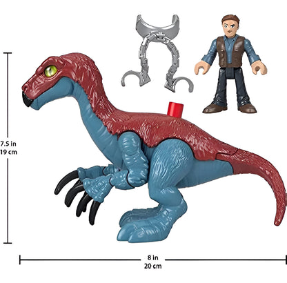 Imaginext Jurassic World Therizinosaurus Y Owen Fisher Price · vista 7
