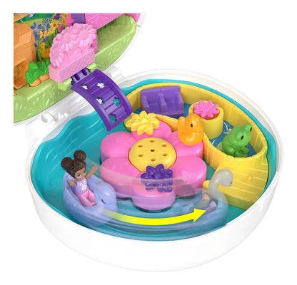Polly Pocket Set Estuche Conejo De Jardin De Flores Mattel · vista 5