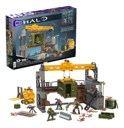 Mega Halo Tiroteo En La Compuerta 635 Piezas Mattel · vista 1