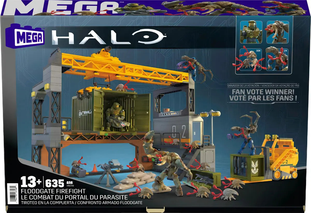 Mega Halo Tiroteo En La Compuerta 635 Piezas Mattel · vista 2