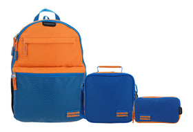 Mochila Lonchera Lapicera Chuasen Naranja Primaria Chenson
