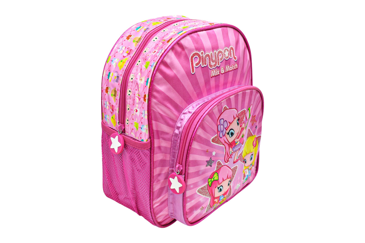Mini Backpack Bolso Y Lapicera Pinypon Estampando Famosa