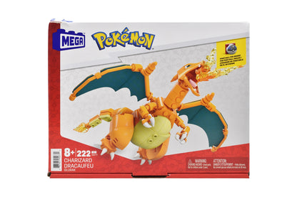 Mega Pokemon Charizard Figura Armable 222 Piezas Mattel Cf