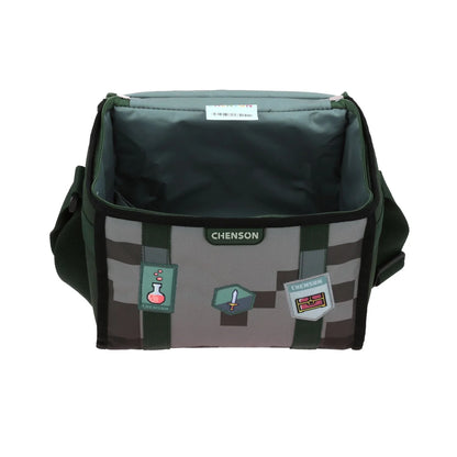 Lonchera Termica Pixels Estampado Pixeles Verde Chenson