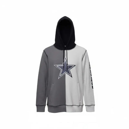Sudadera Dallas Cowboys NFL Con Capucha Gris Con Blanco Talla M New Era