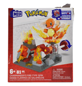 Mega Pokémon Fire Wheel Charmander 81 Piezas Hth86 Mattel Cf