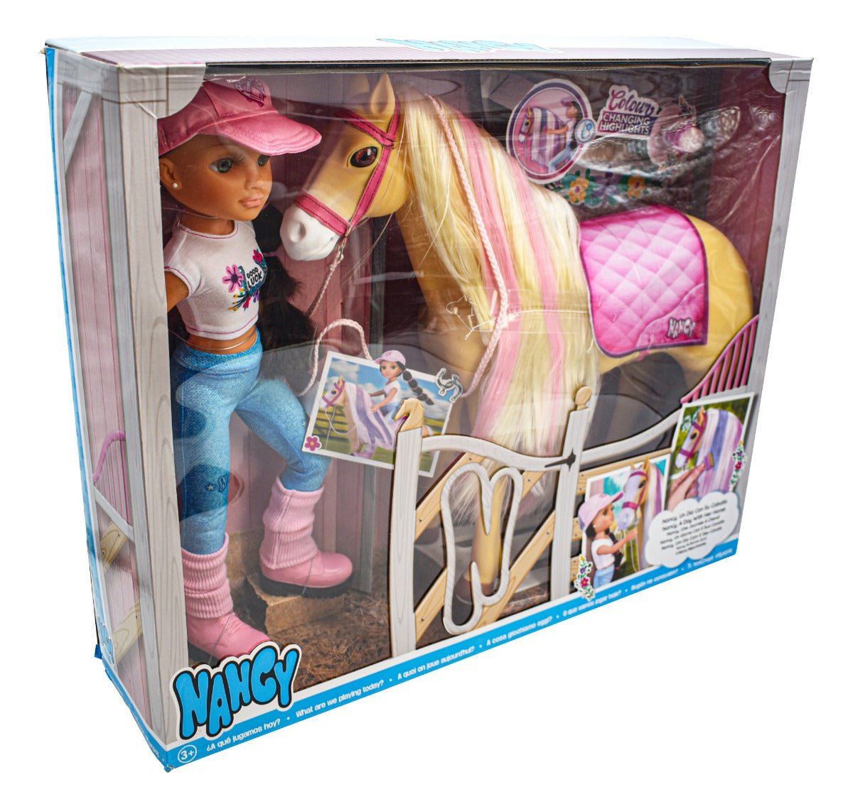 Nancy Un Dia Con Su Caballo Con Accesorios 42cm Famosa Cd