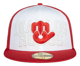 Gorra Diablos Rojos Mexico Lmb 59fifty Roja 7 1/4 Talla M Estampado New Era