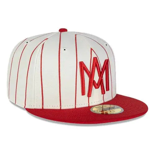 Gorra Aguilas De Mexicali Lamp 59fifty Retro 7 1/2 Blanco/rojo G Bordado New Era