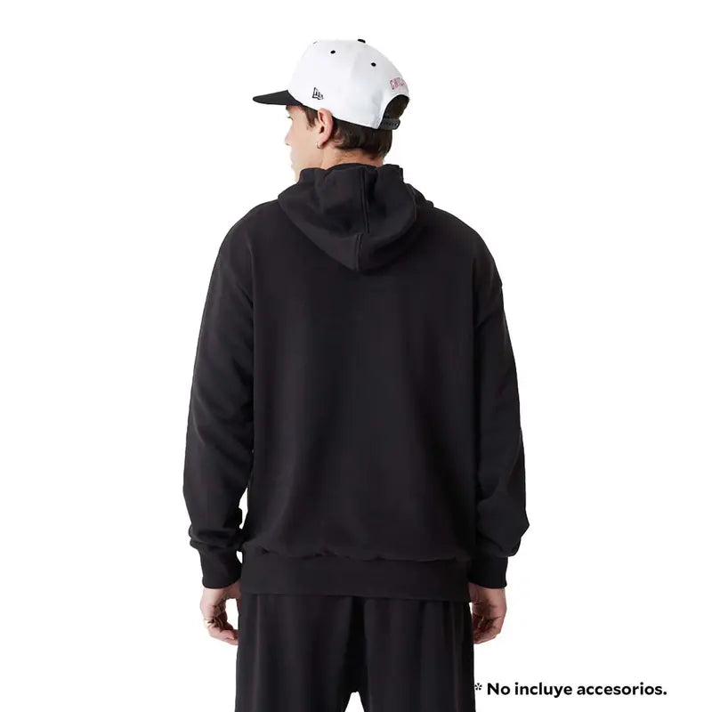 New Era Sudadera Chicago Bulls Con Capucha Negra Talla L Diseño Ideal Para Fans Del Equipo Uso Diario O Deportivo