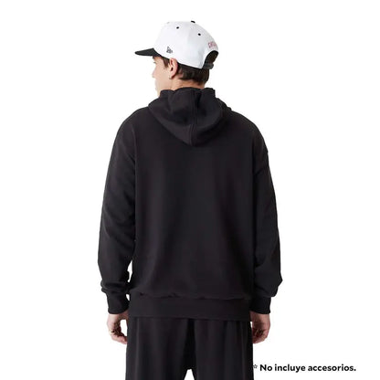 New Era Sudadera Chicago Bulls Con Capucha Negra Talla L Diseño Ideal Para Fans Del Equipo Uso Diario O Deportivo