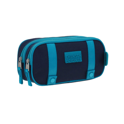 Lapicera Estuche Strong Lisa Azul 2 Cierres CO70737 Chenson