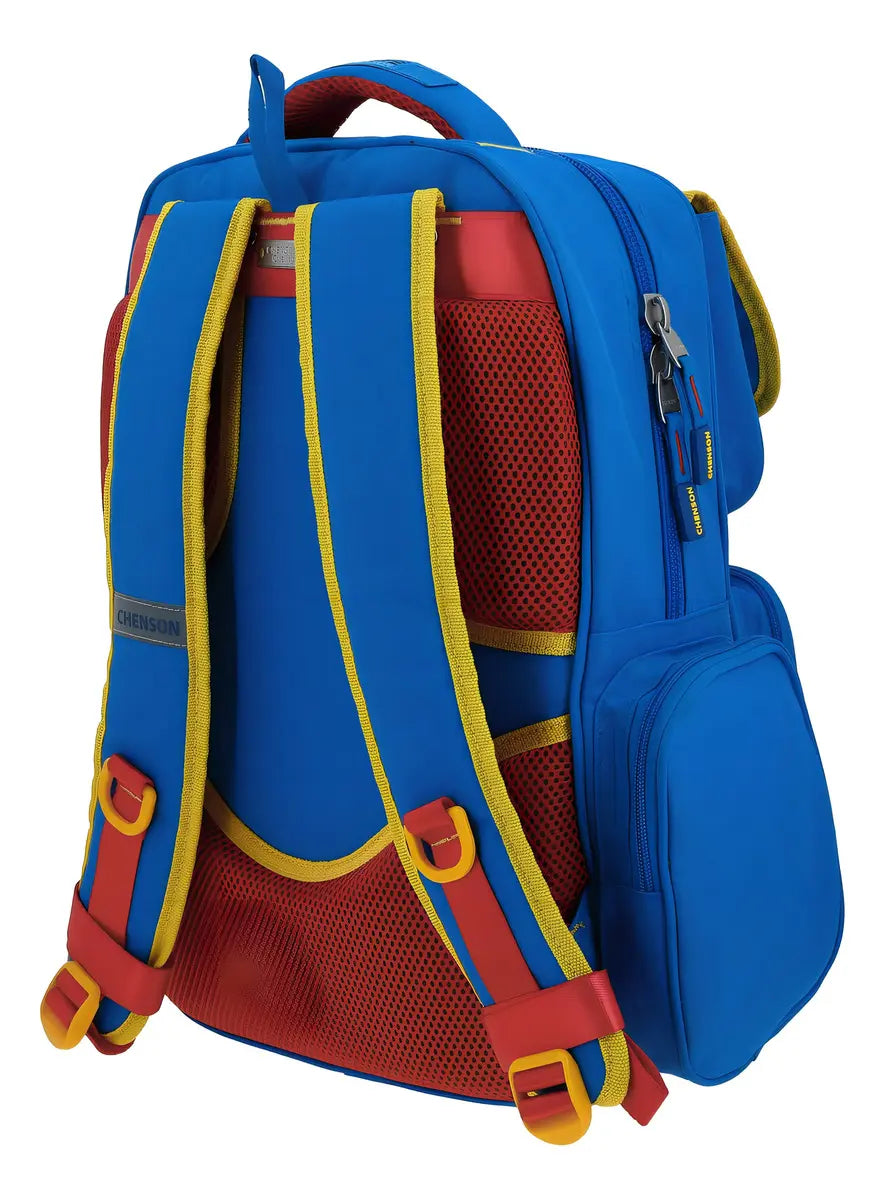 Mochila Strong Con Porta Laptop Lisa Azul Primaria Chenson