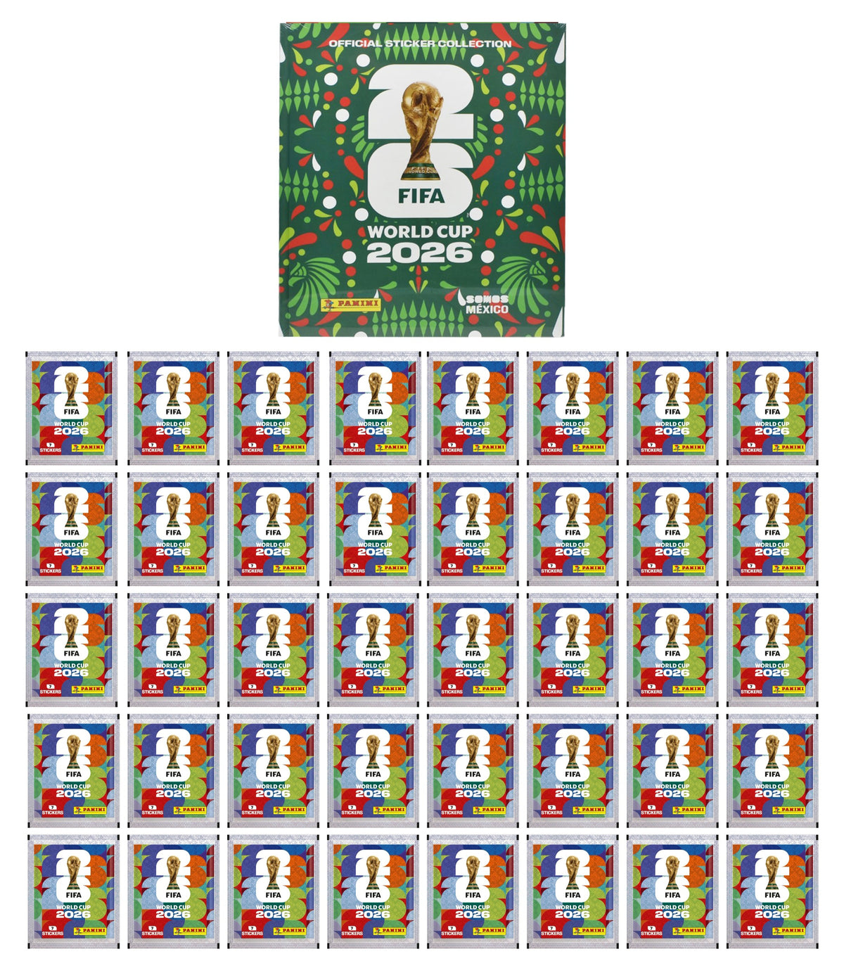 Copa Mundial Fifa 2026 Pack 40 Sobres Y Album Duro Panini