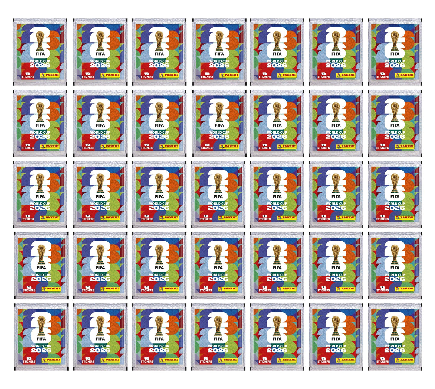 Copa Mundial Fifa 2026 Pack De 35 Sobres Panini