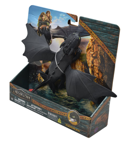Como Entrenar A Tu Dragon Chimuelo Con Luz 23cm Spin Master - Vista trasera