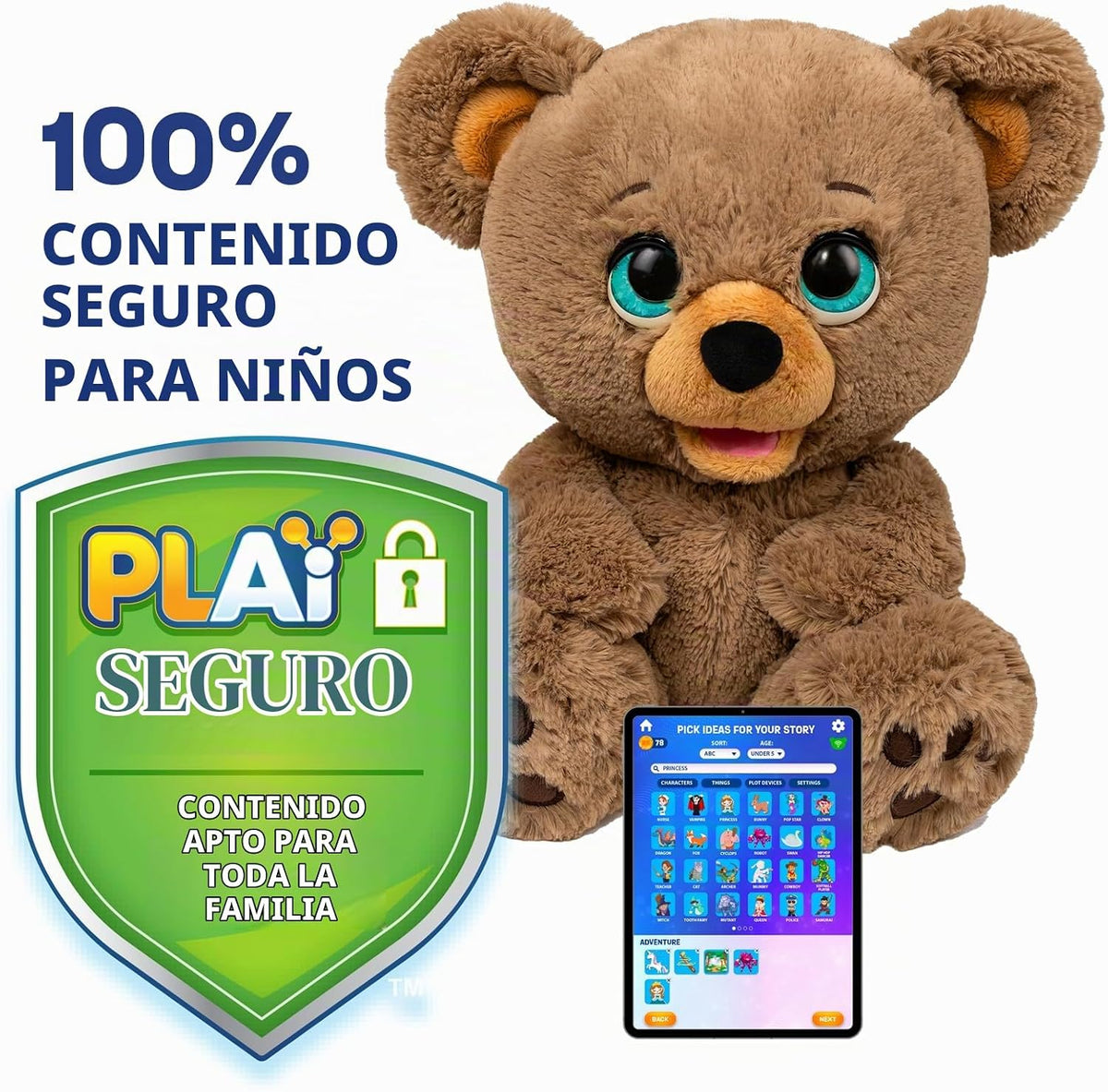 Poe El Oso De La Historia De Ia Peluche Interactivo Famosa