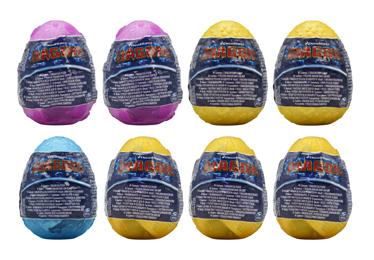 Dragones Peluche En Huevito Pack 8pz Al Azar Spin Master