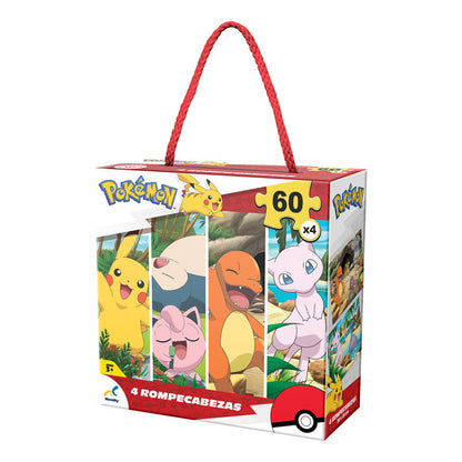 Rompecabezas 4 En 1 Pokémon