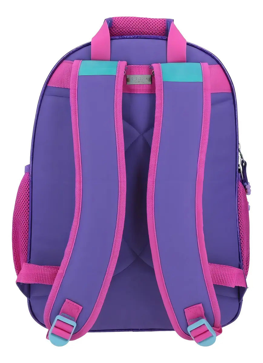 Mochila Happy Girl Moon Violeta Relieve Primaria Chenson