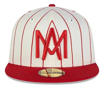 Gorra New Era Aguilas Mexicali 59FIFTY Blanco Rojo
