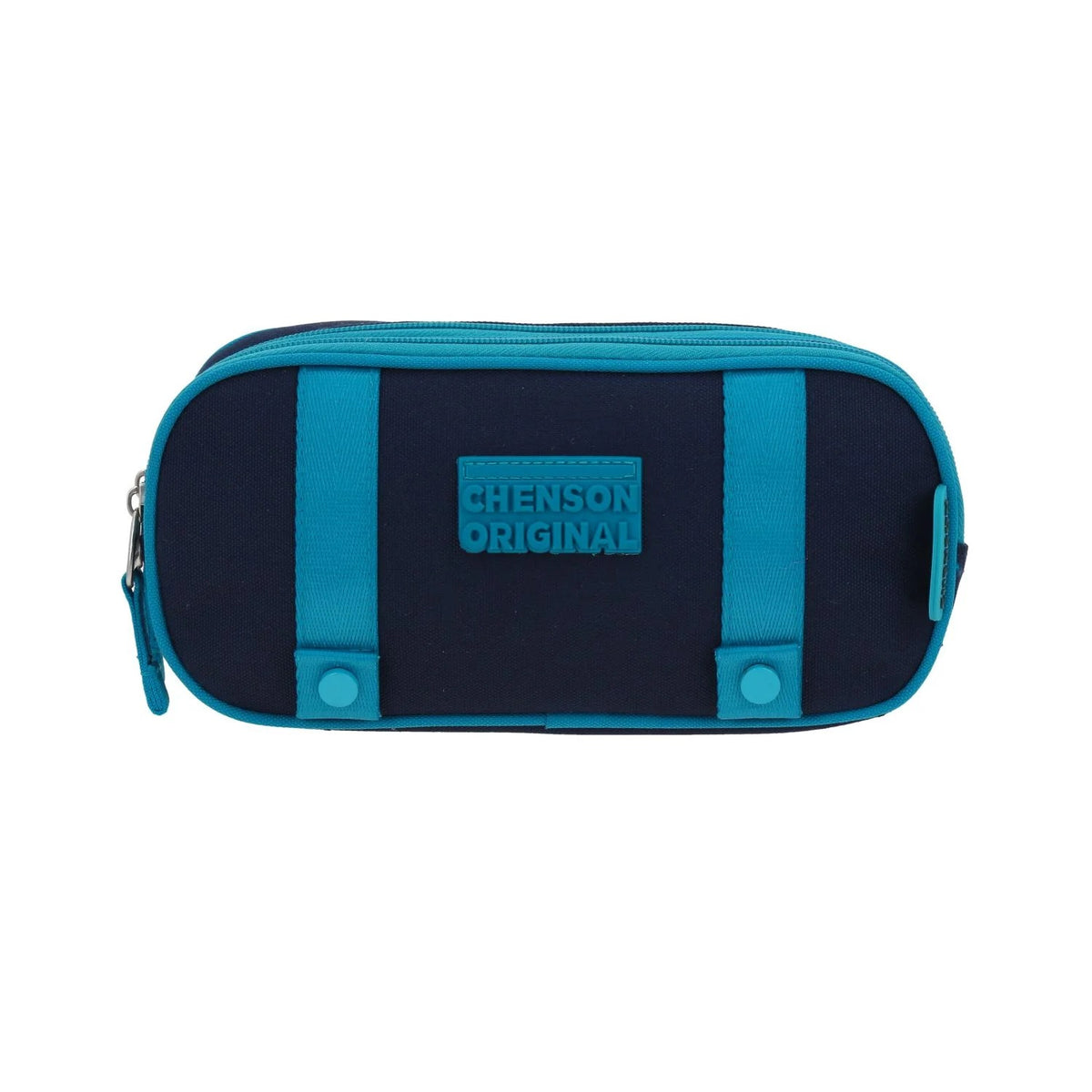 Lapicera Estuche Strong Lisa Azul 2 Cierres CO70737 Chenson