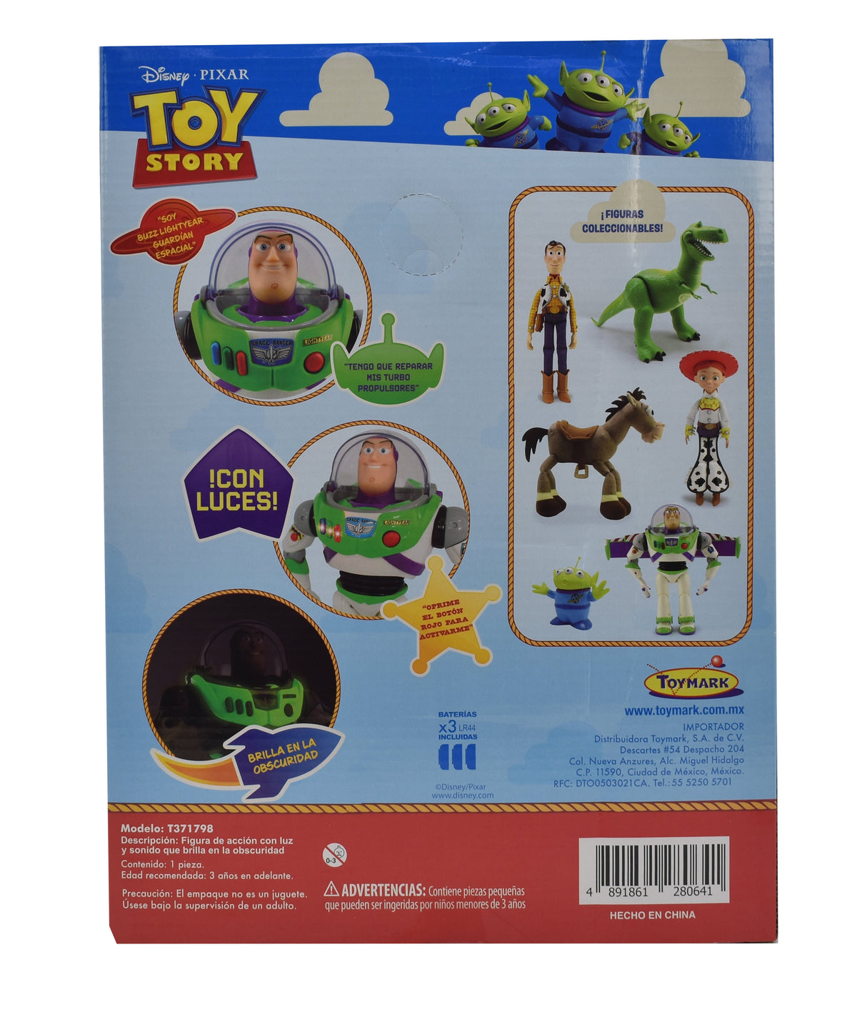 Buzz Lightyear Sonidos Y - Vista lateral