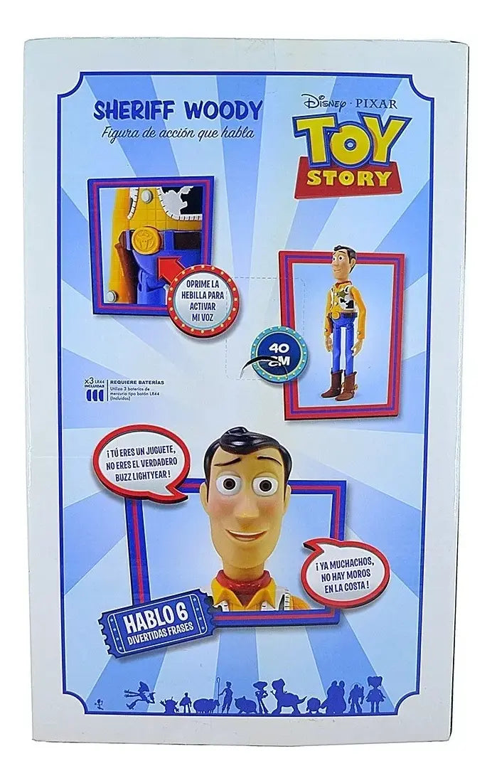 Sheriff Woody Figura Que - Vista trasera