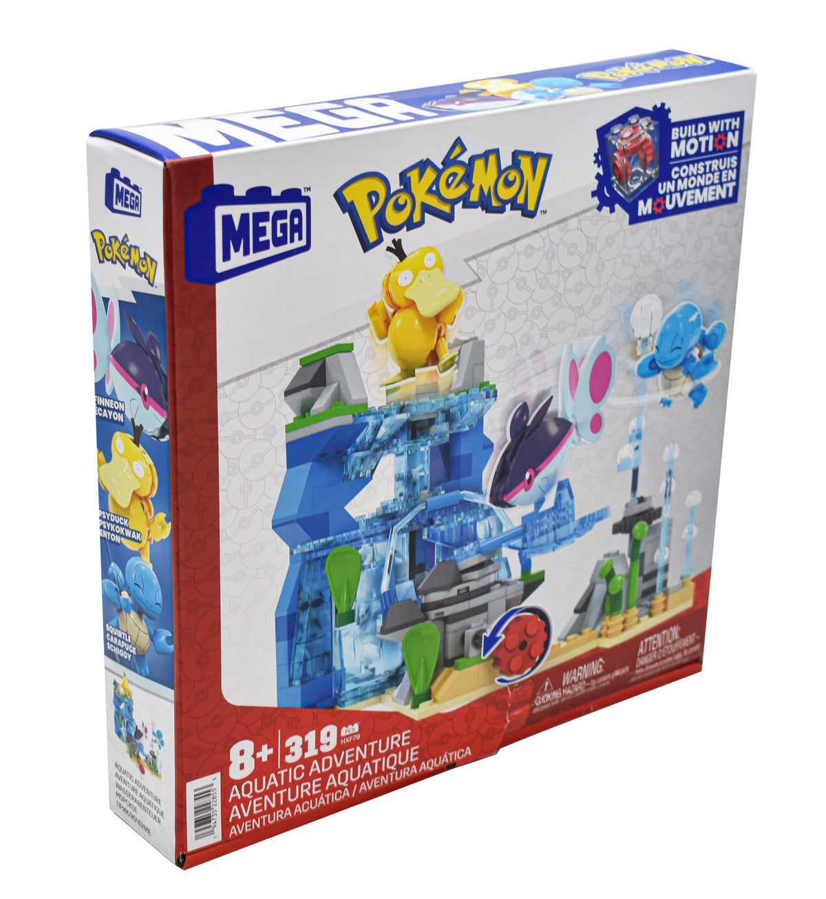Mega Pokemon Aventura Acuática 319 Piezas Mattel Cf