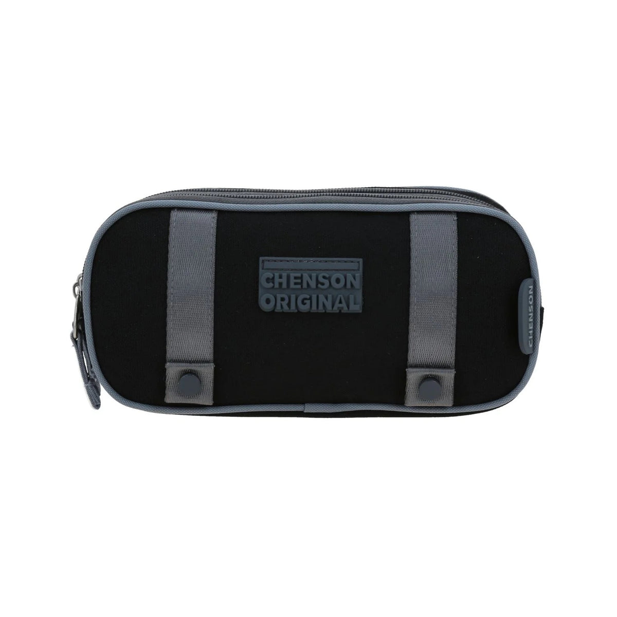 Lapicera Estuche Strong Lisa Negra 2 Cierres Co70737 Chenson
