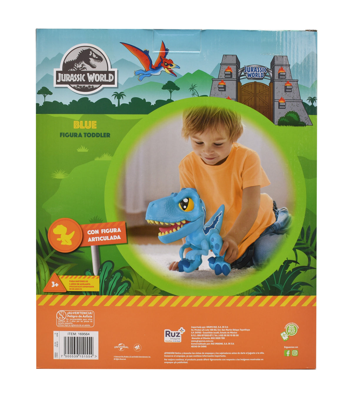 Jurassic World Velociraptor Blue Figura Toddler 30cm Ruz