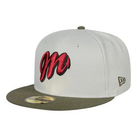 Gorra Diablos Rojos Mexico Lmb 59fifty 7 3/8 Beige G Bordado New Era