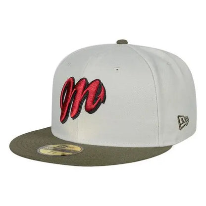 Gorra Diablos Rojos Mexico Lmb 59fifty 7 3/8 Beige G Bordado New Era