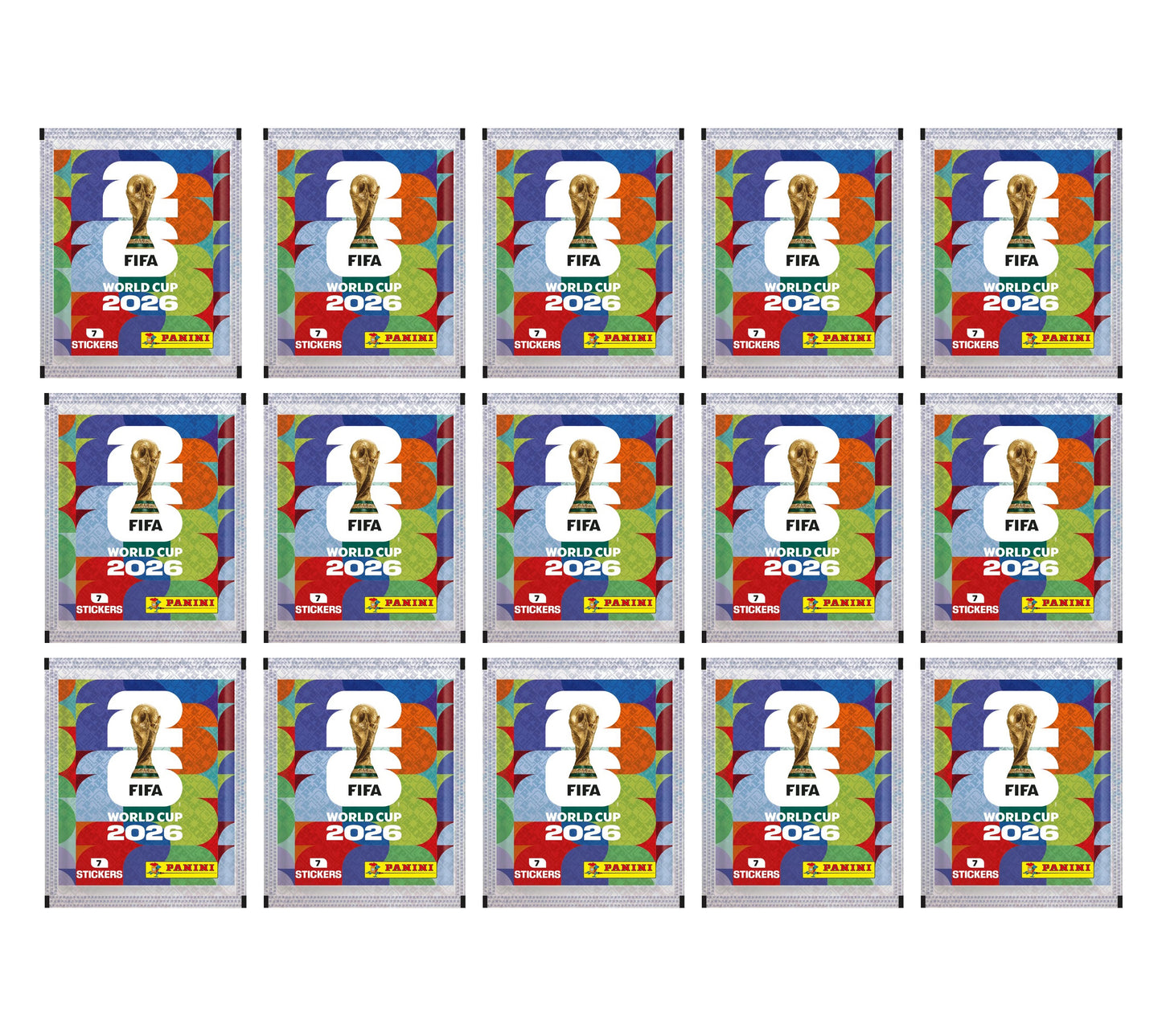 Copa Mundial Fifa 2026 Pack De 15 Sobres Panini