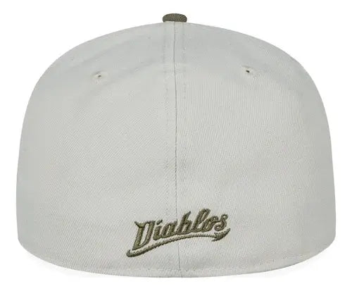 Gorra Diablos Rojos Mexico Lmb 59fifty 7 3/8 Beige G Bordado New Era