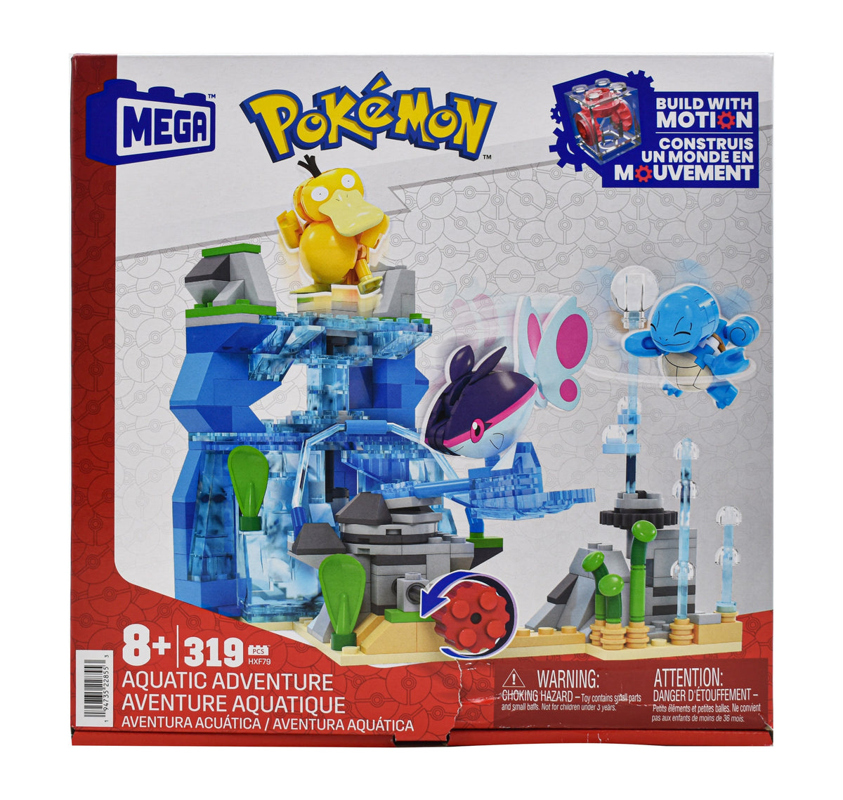 Mega Pokemon Aventura Acuática 319 Piezas Mattel Cf