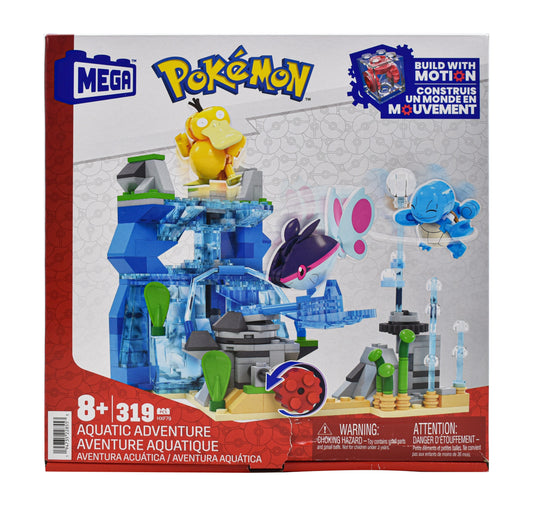 Mega Pokemon Aventura Acuática 319 Piezas Mattel Cf