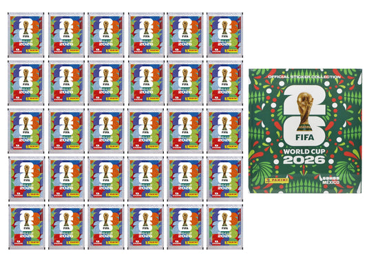 Copa Mundial Fifa 2026 Pack 30 Sobres Y Album Duro Panini
