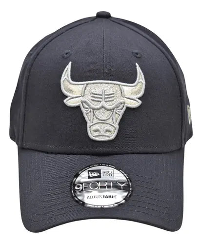 Gorra Chicago Bulls Nba 9forty Ajustable  Gris Oscuro Unica Bordado New Era