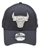 Gorra Chicago Bulls Nba 9forty Ajustable  Gris Oscuro Unica Bordado New Era