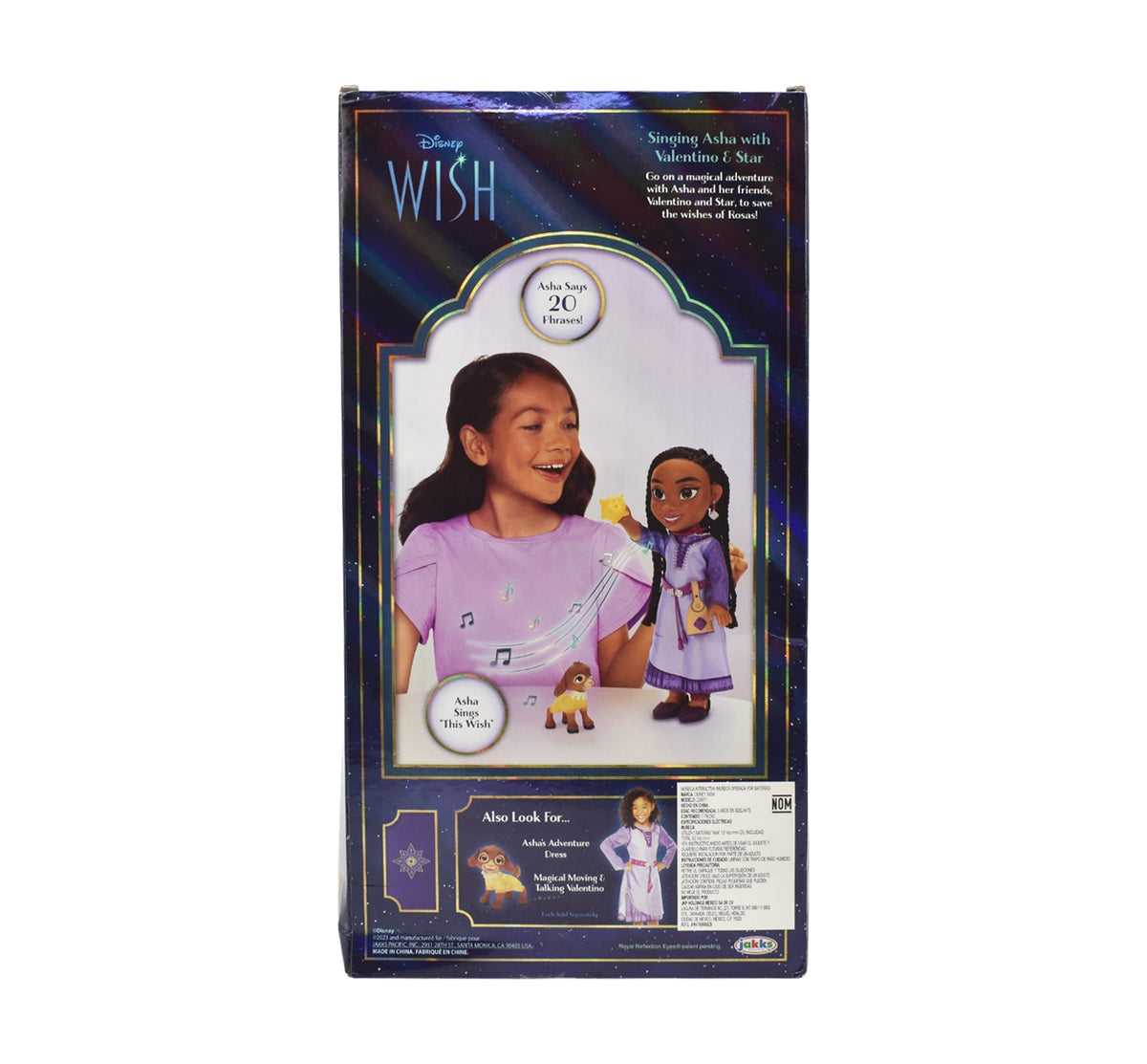 Disney Wish Asha Cantante Y Amigos Valentino Star Jakks Cf